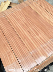 Sapele Engineered Wood Flooring Veneer Quarter Cut 0.45mm Thickness